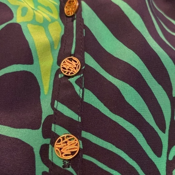 Lilly Pulitzer under the palms Elsa blouse size xs - Picture 3 of 8